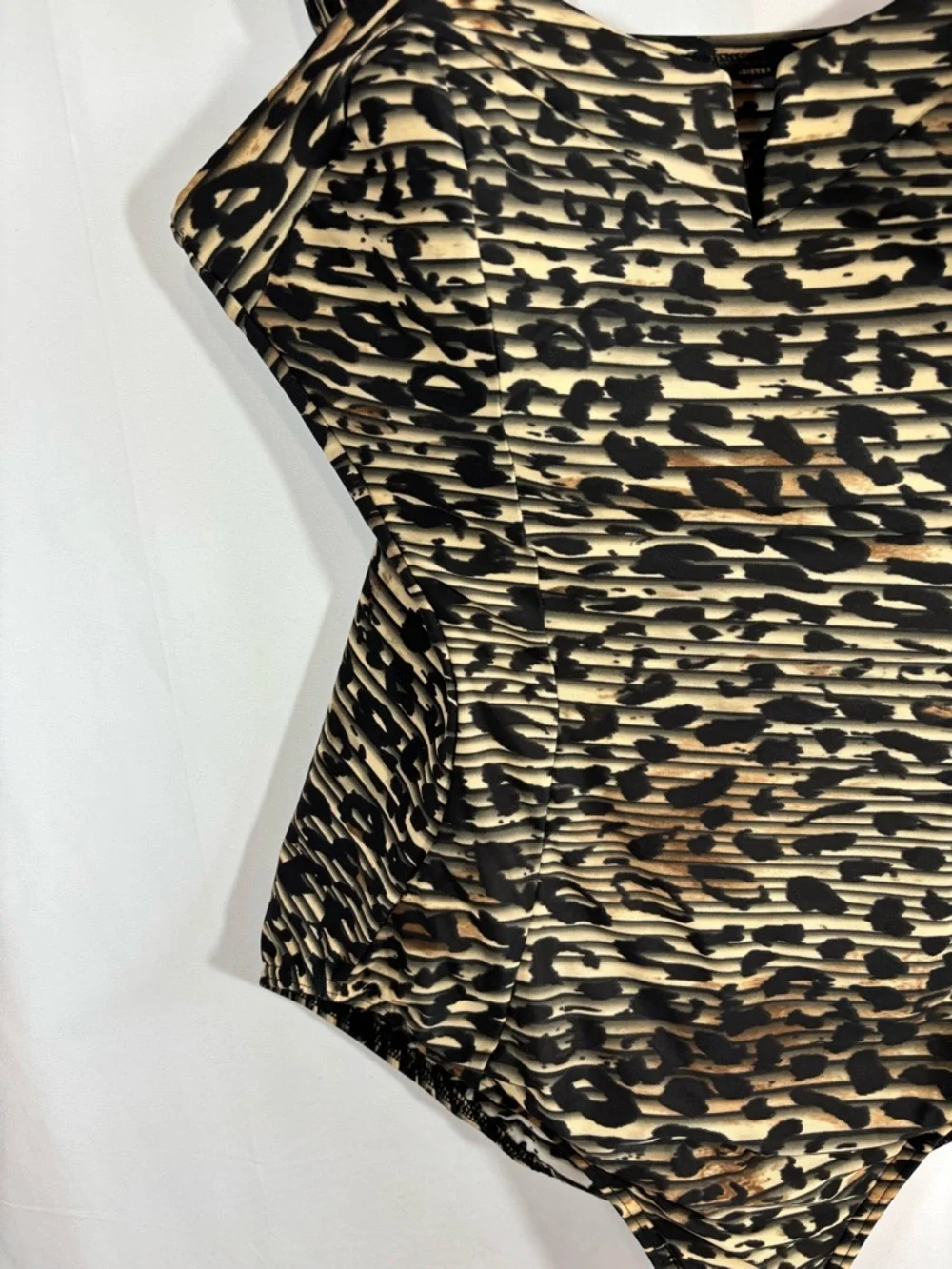 Miraclesuit Animal Print One-Piece Swimsuit in Black and Cream